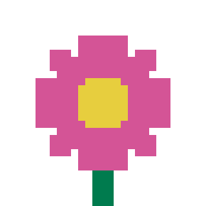 Flower perler bead pattern sample